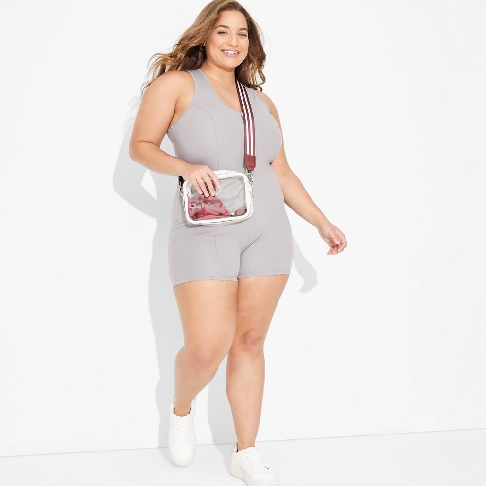 Womens Game Day Romper - Wild Fable Gray 4X Product Image