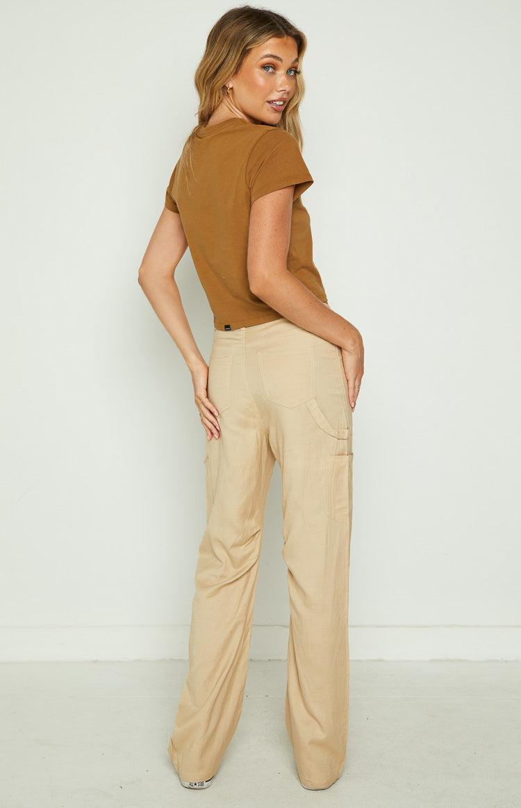 Lioness Miami Vice Wheat Linen Pant Product Image