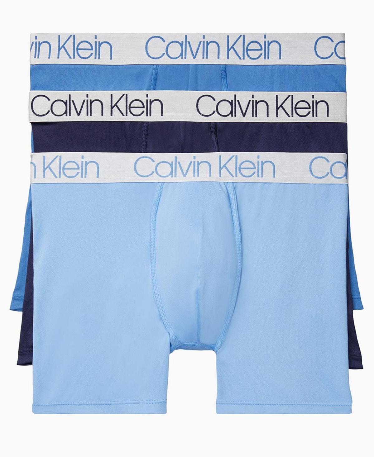 Calvin Klein Mens 3-Pk. Boxer Briefs - Peacoat/delft Product Image