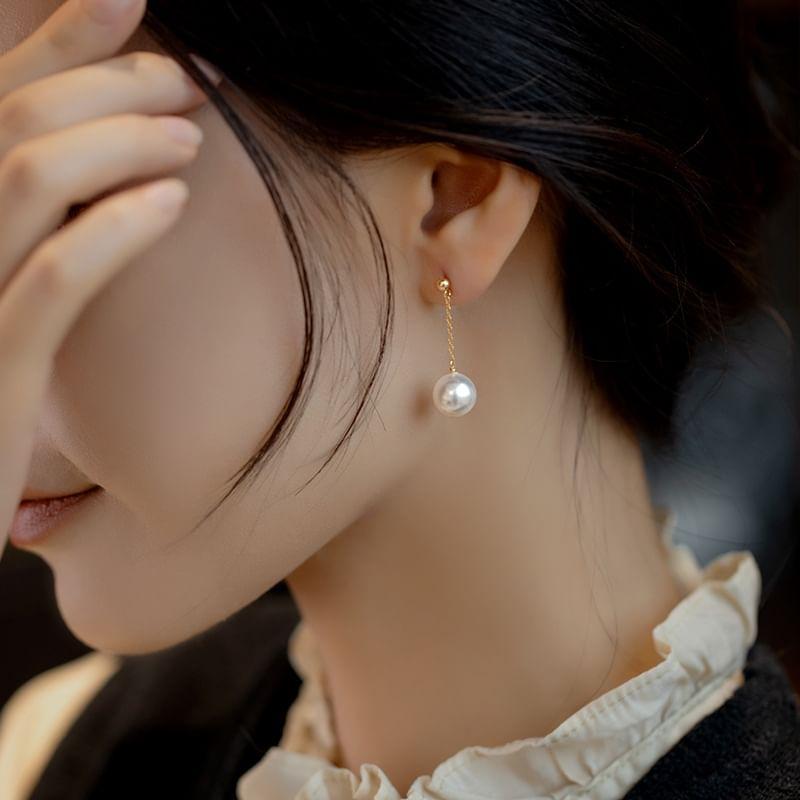 Faux Pearl Drop Earring Product Image