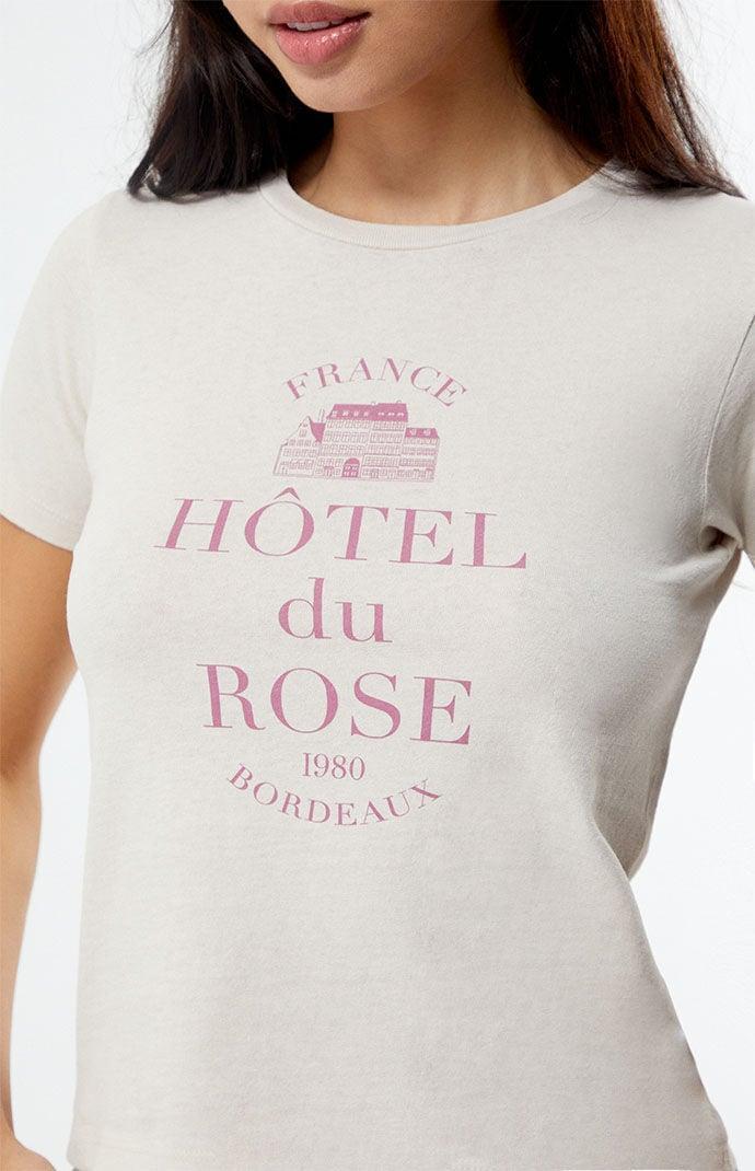 Golden Hour Women's Hotel Rose France T-Shirt Product Image