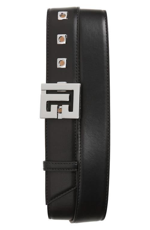 Balmain Mens Logo Buckle Leather Belt Product Image