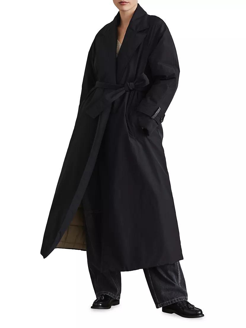 Water Resistant Techno Cotton Trench Coat Product Image