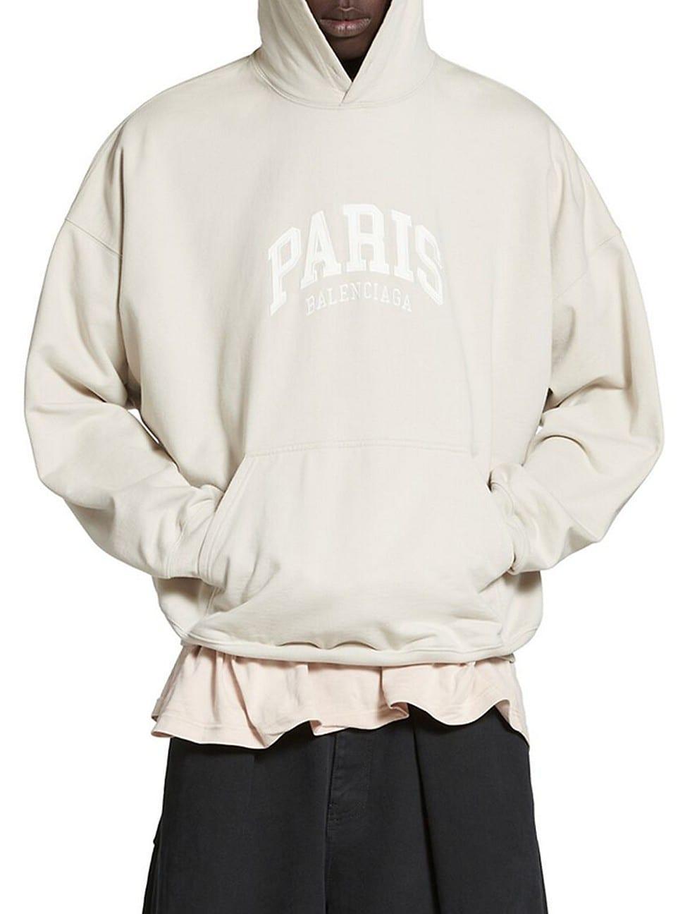 Mens Cities Paris Hoodie Oversized Fit Product Image