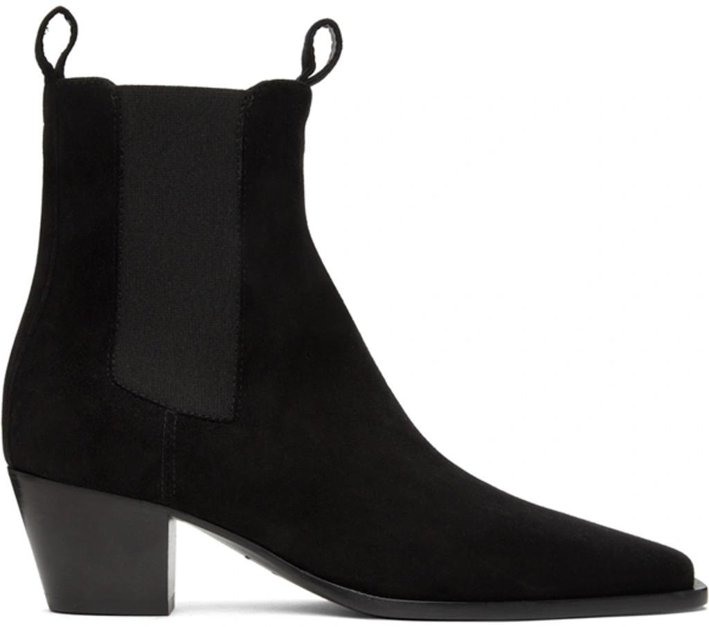 50mm The City Suede Ankle Boots In Black product image