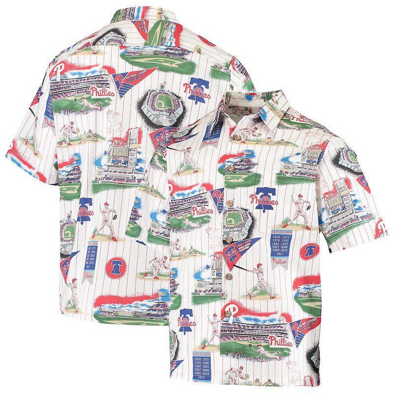 Mens Reyn Spooner /Red Philadelphia Phillies Scenic Button-Up Shirt Product Image