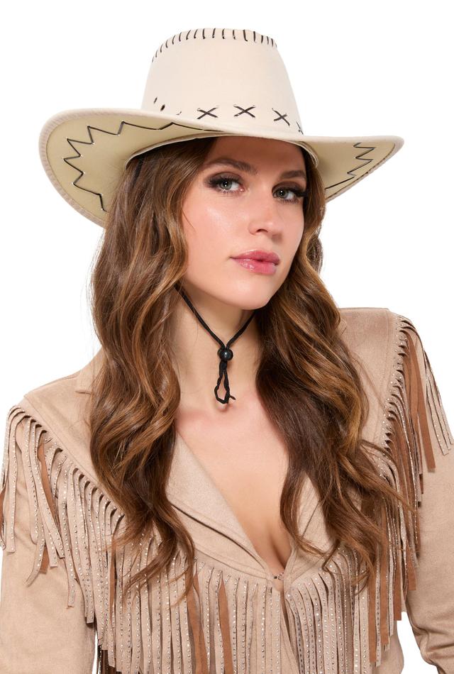 Chin Strap Cowboy Hat Female Product Image