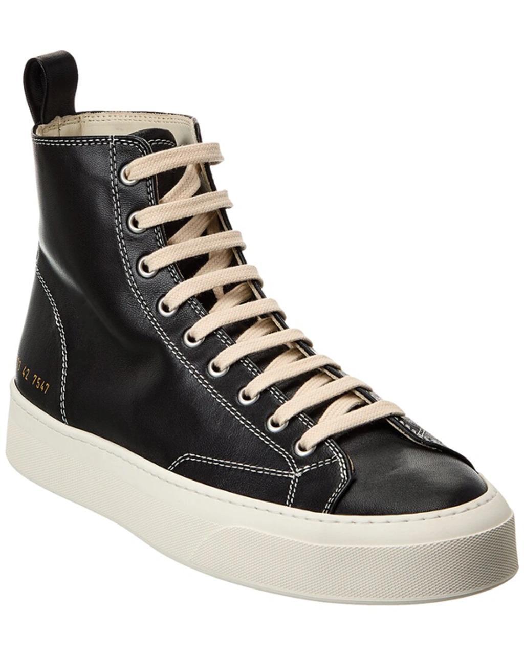 COMMON PROJECTS Black Tournament High Sneakers In Blue Product Image