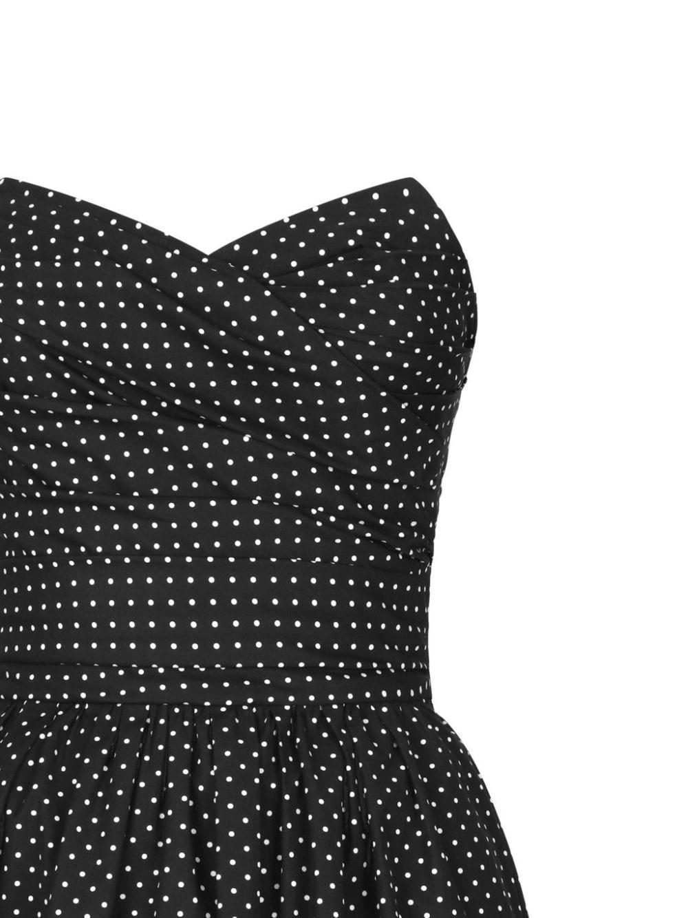 Polka-dot Bustier Minidress In プリ Product Image