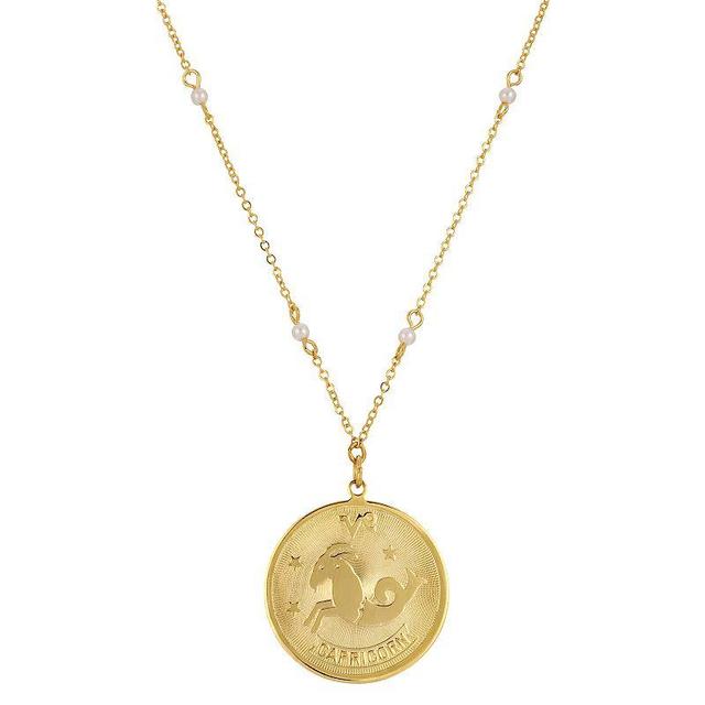 1928 Gold-tone Sagittarius Pendant Necklace, Womens, May Product Image