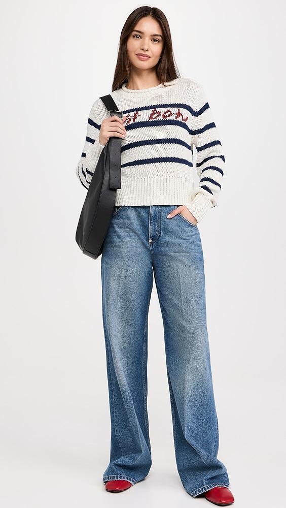 En Saison Helena Striped Sweater | Shopbop Product Image