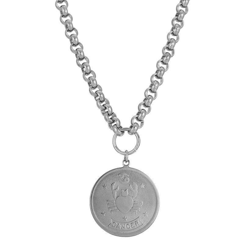 1928 Round Sagitarius Pendant Necklace, Womens, October Product Image