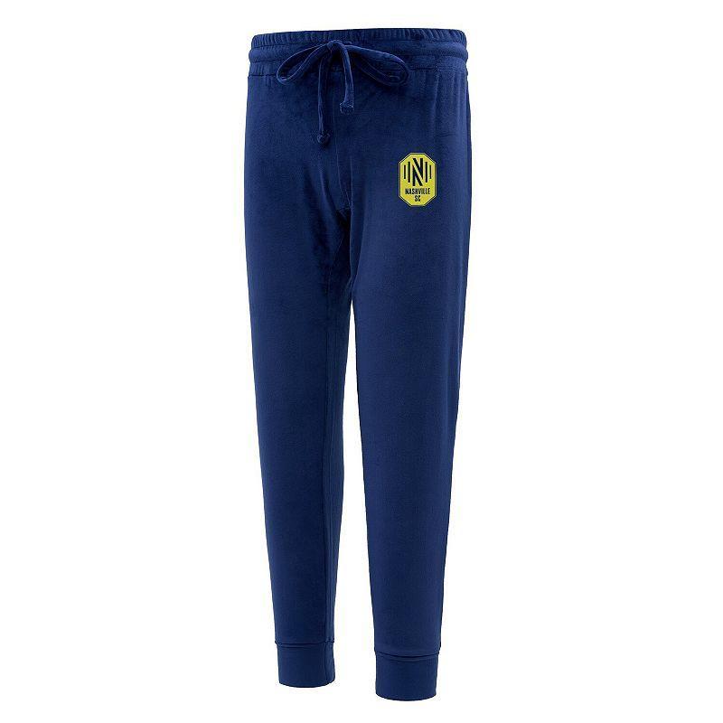 Womens Concepts Sport Navy Nashville SC Intermission Velour Cuffed Pants Mls Blue Product Image