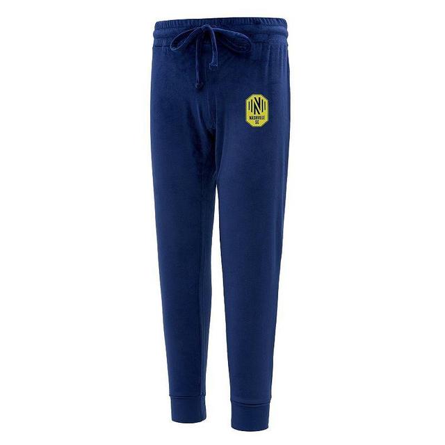 Womens Concepts Sport Navy Nashville SC Intermission Velour Cuffed Pants Mls Blue Product Image