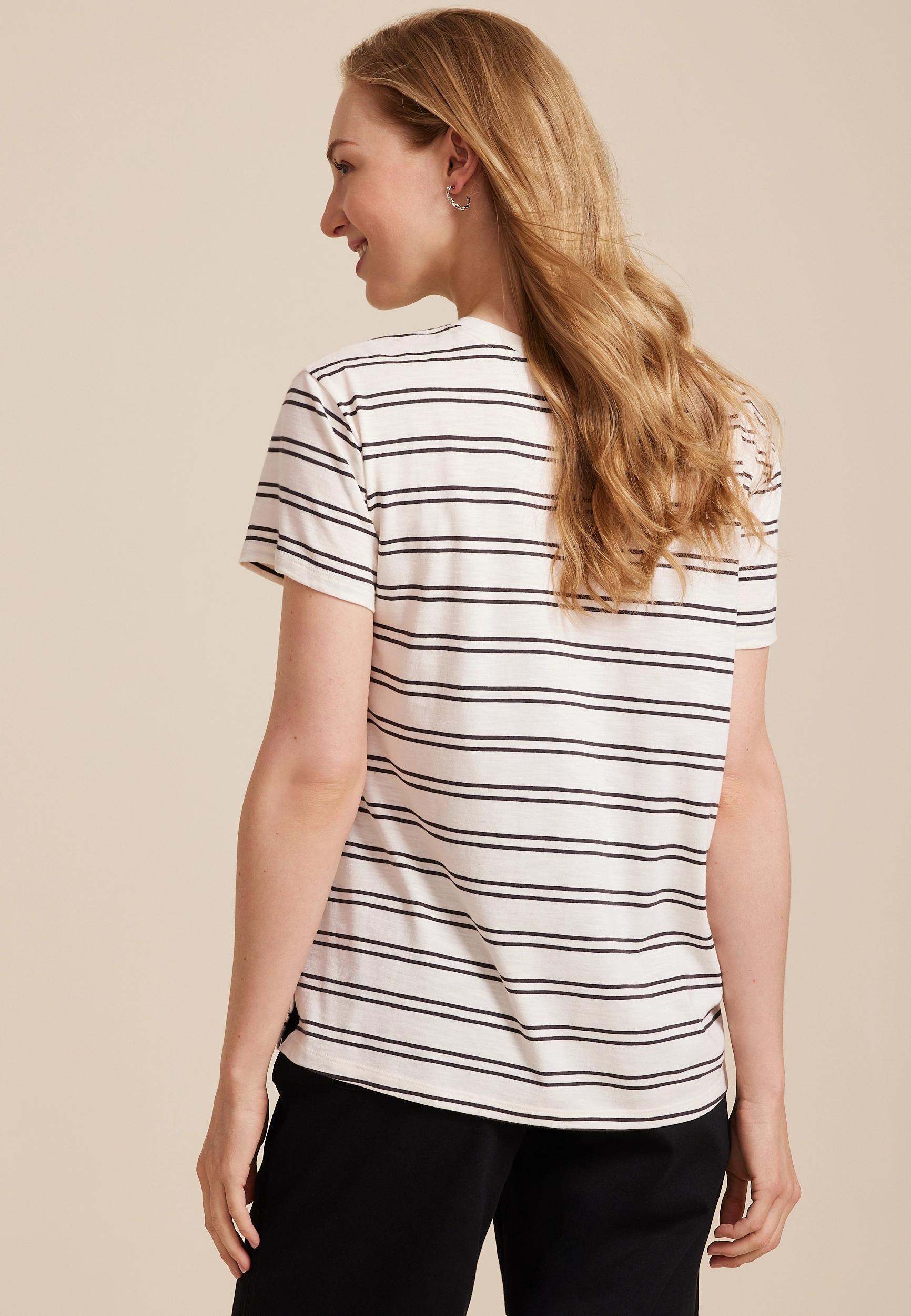 24/7 Dawson Striped Crew Neck Tee Product Image