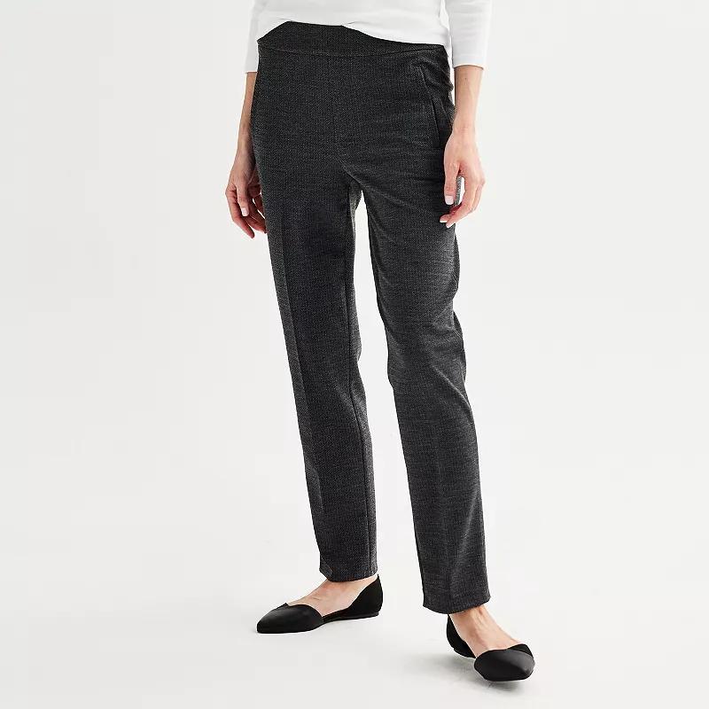 Womens Croft & Barrow Ponte Classic Straight Pants product image