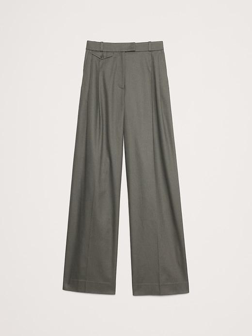 Carmel Pleated Wide-Leg Pant Product Image