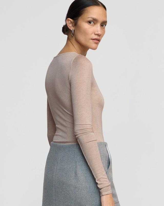 Lana Tencel-Wool Semi-Sheer Tee Product Image