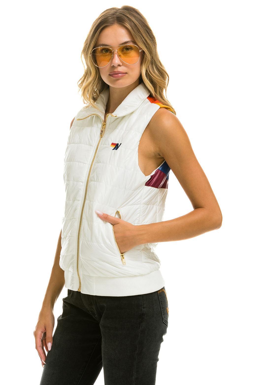 SUNBURST VEST - GLOSSY WHITE  Product Image