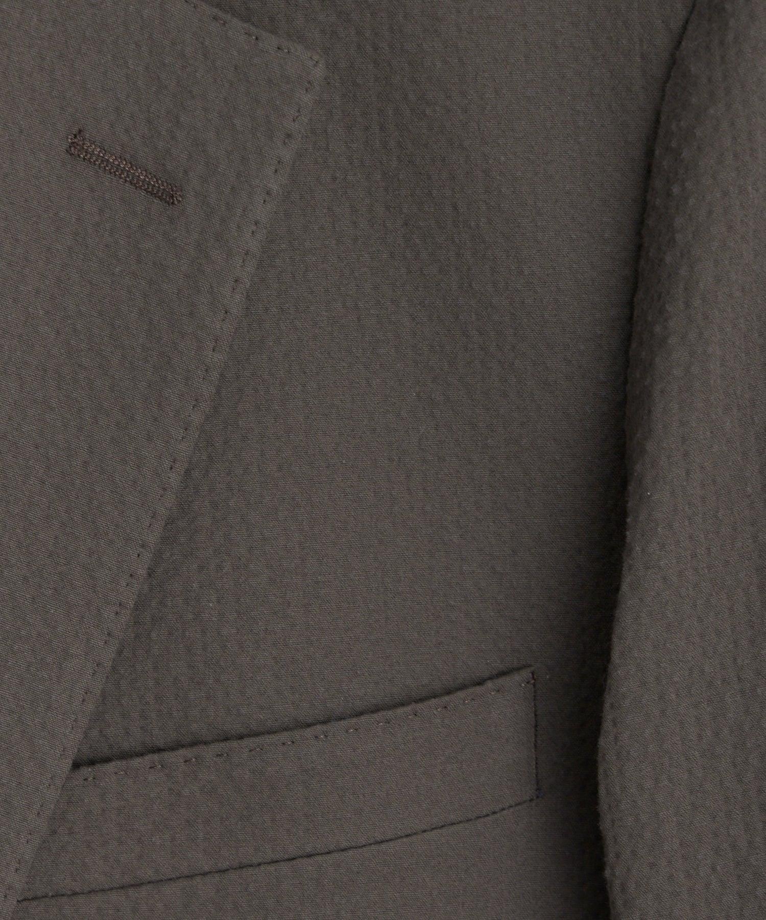 Italian Seersucker Sutton Suit in Brown Product Image