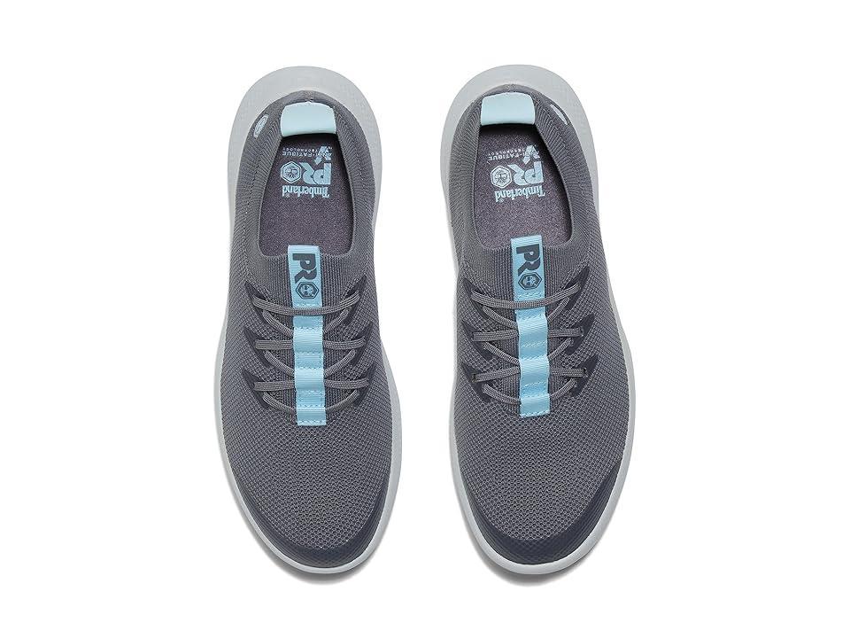 Timberland PRO Solace Soft Toe Slip-On (Grey/Blue) Women's Shoes Product Image