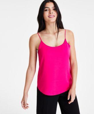 Bar Iii Womens Sleeveless Spaghetti-Strap Top, Created for Macys Product Image