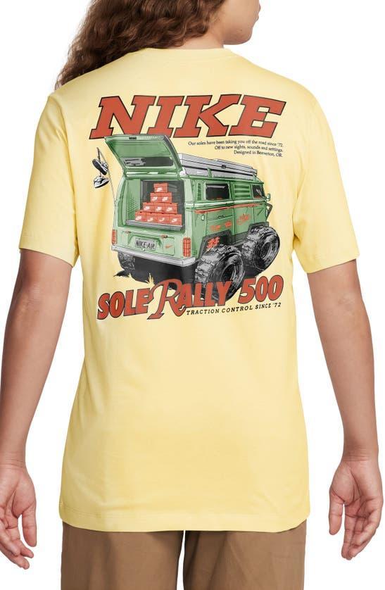 Sole Rally Graphic T-shirt In Yellow Product Image