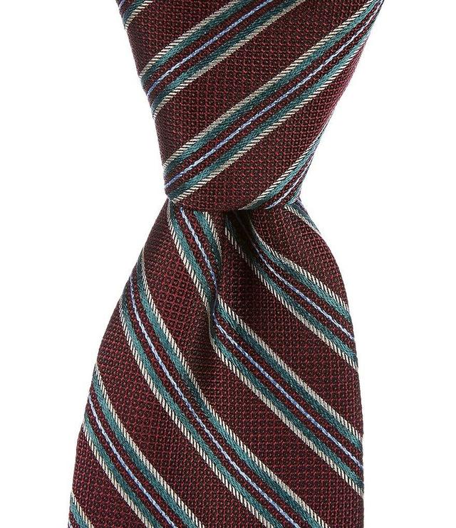 Cremieux Preppy Stripe 3#double; Woven Silk Tie Product Image