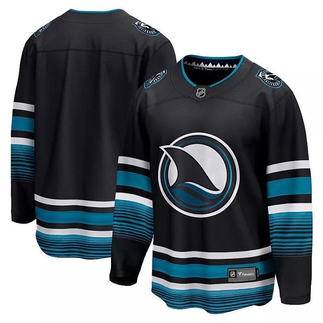 Mens Fanatics Branded Black San Jose Sharks Alternate Premier Breakaway Jersey Product Image