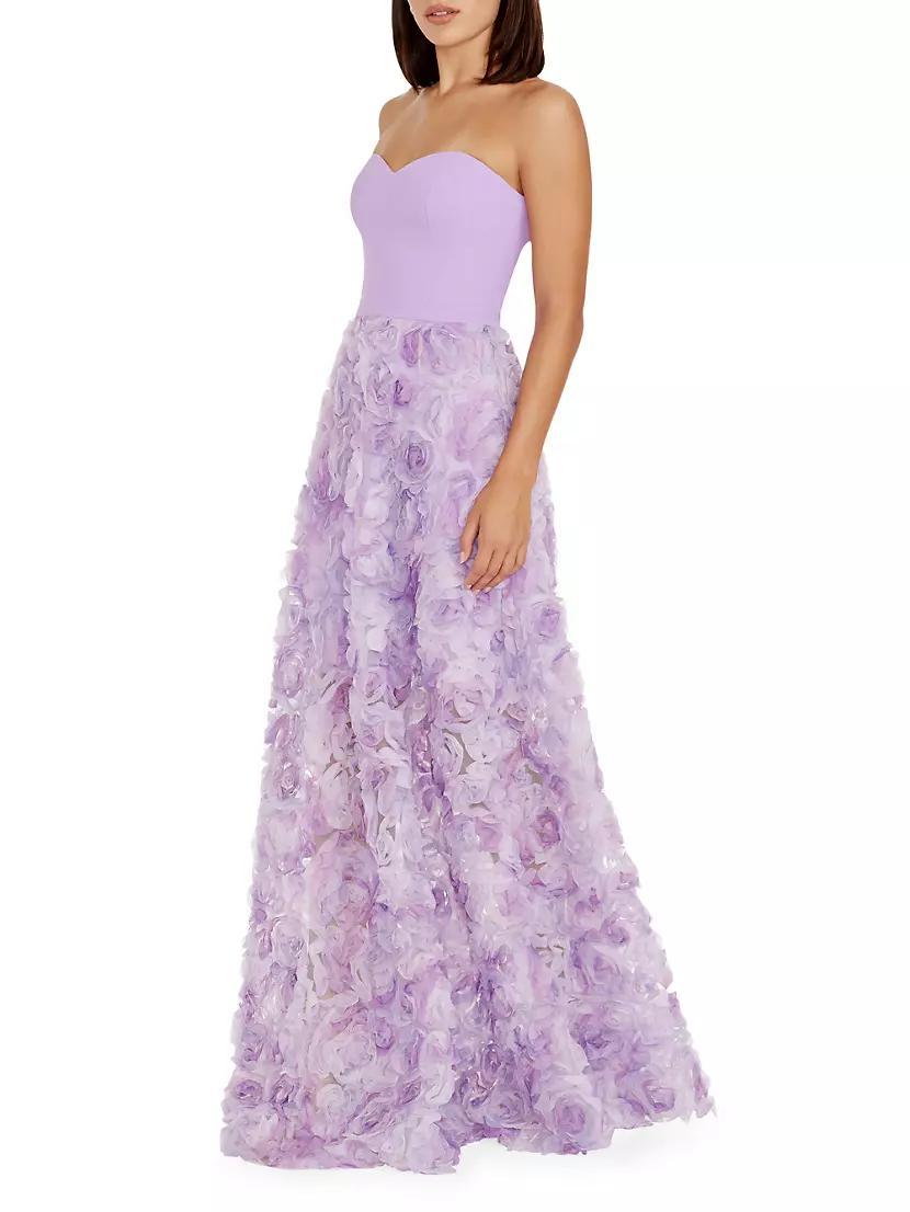 Summer Audrina Floral Appliquè Gown Product Image