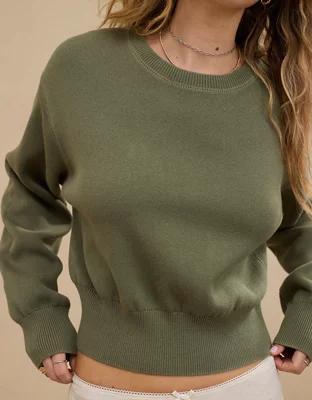 Aerie Cropped Sweater Product Image