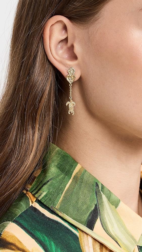 ALÉMAIS Encanto Charm Gold Drop Earrings | Shopbop Product Image