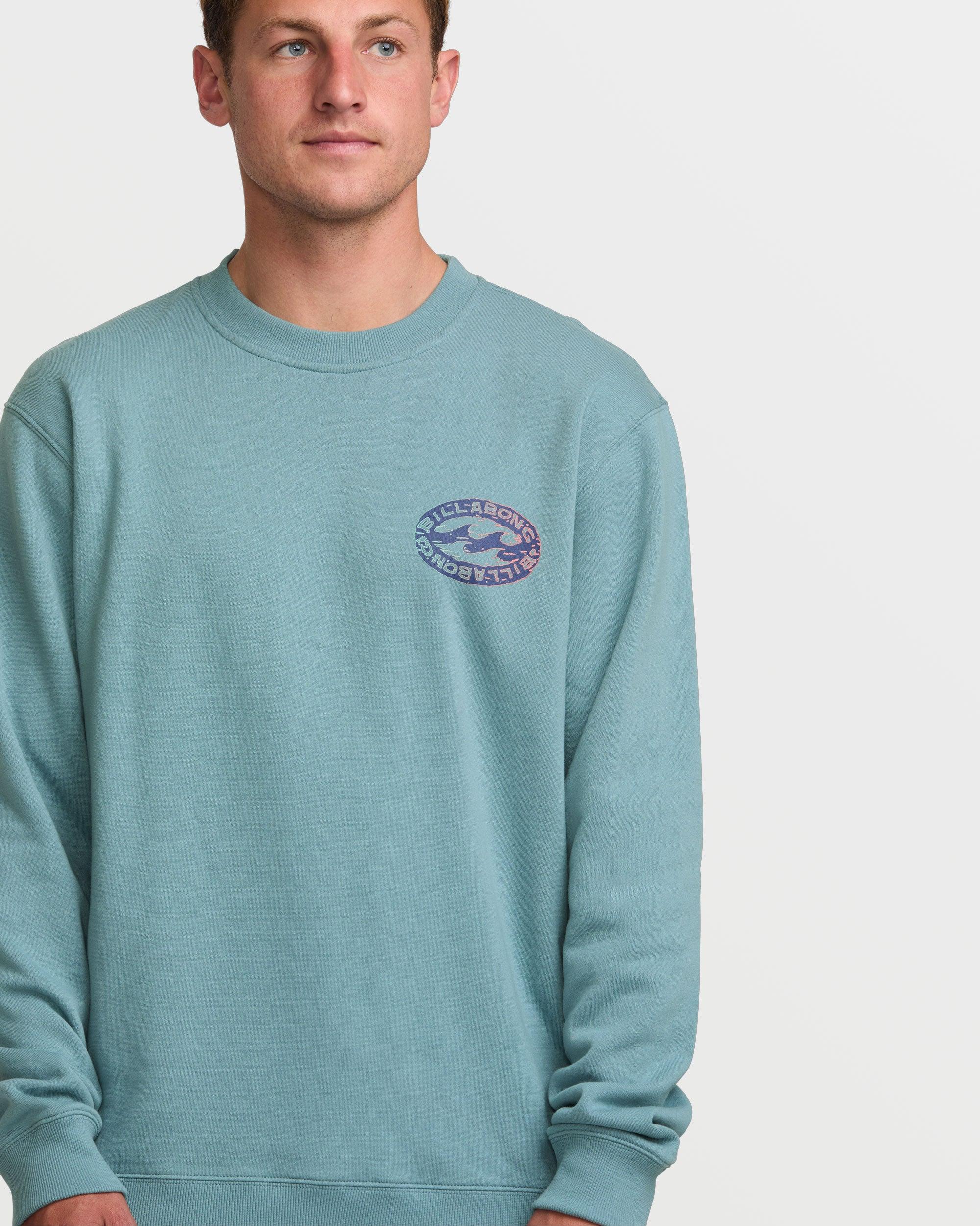 Short Sands Crew Sweatshirt - Washed Blue Male Product Image