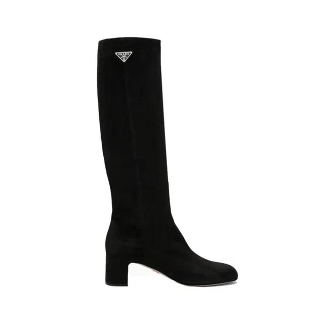 Suede Boots In Black Product Image