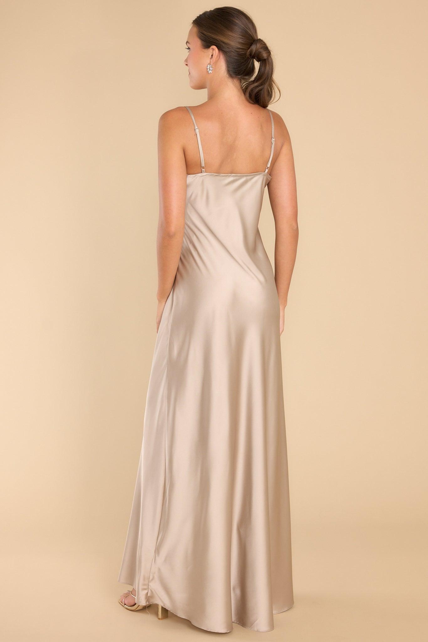 Illustrious Woman Champagne Maxi Dress Product Image