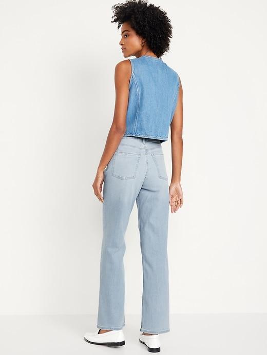 High-Waisted Wow Wide-Leg Jeans Product Image