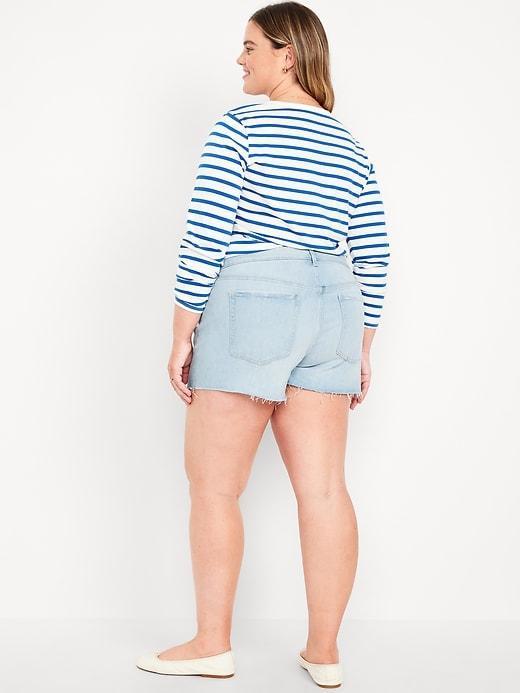 High-Waisted OG Jean Cut-Off Shorts Product Image