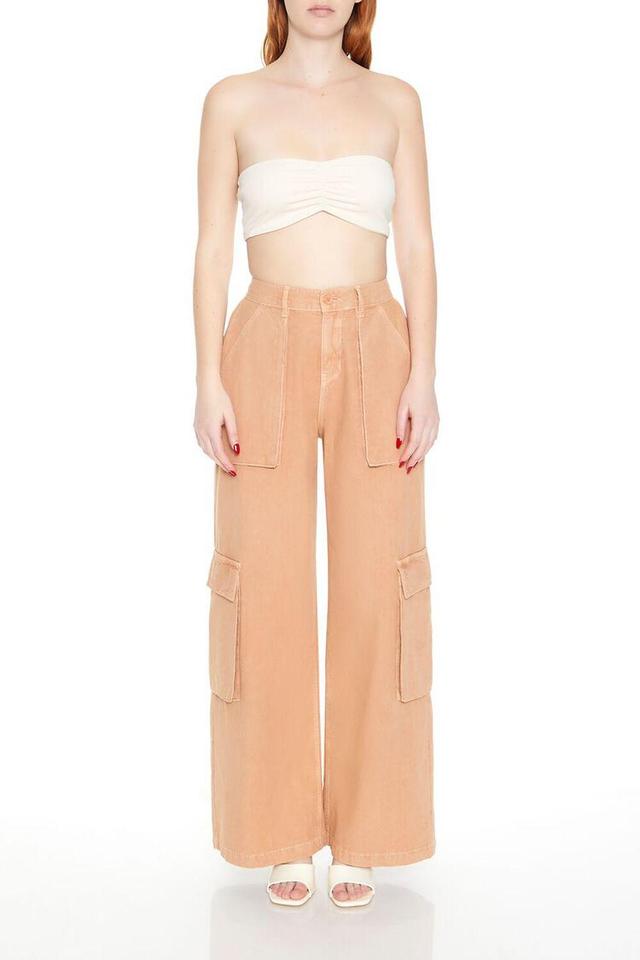 Linen-Blend Cargo Pants | Forever 21 Product Image