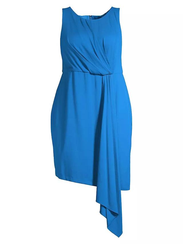 MAYES NYC Adele Draped Asymmetric Sheath Dress Product Image