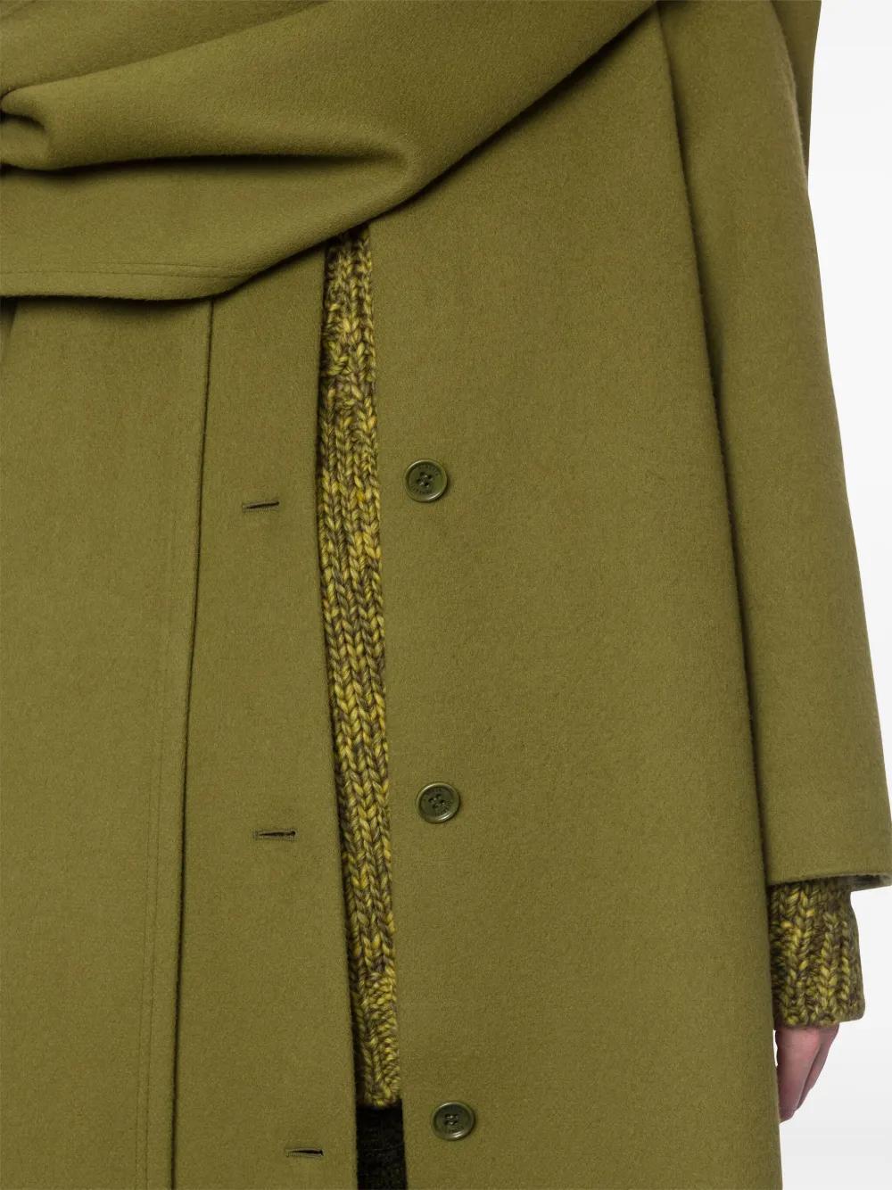 wool single-breasted coat  Product Image