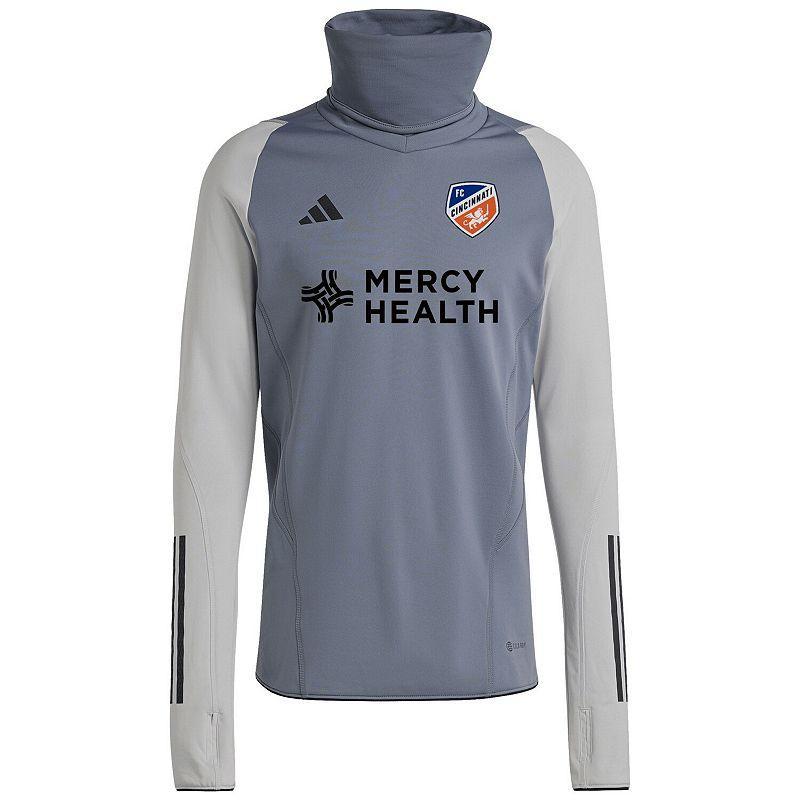 Mens adidas Gray Nashville SC Warm Raglan COLD.RDY Top Product Image