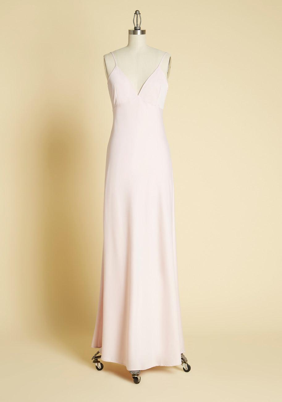 Embrace Elegance Satin Maxi Dress Product Image