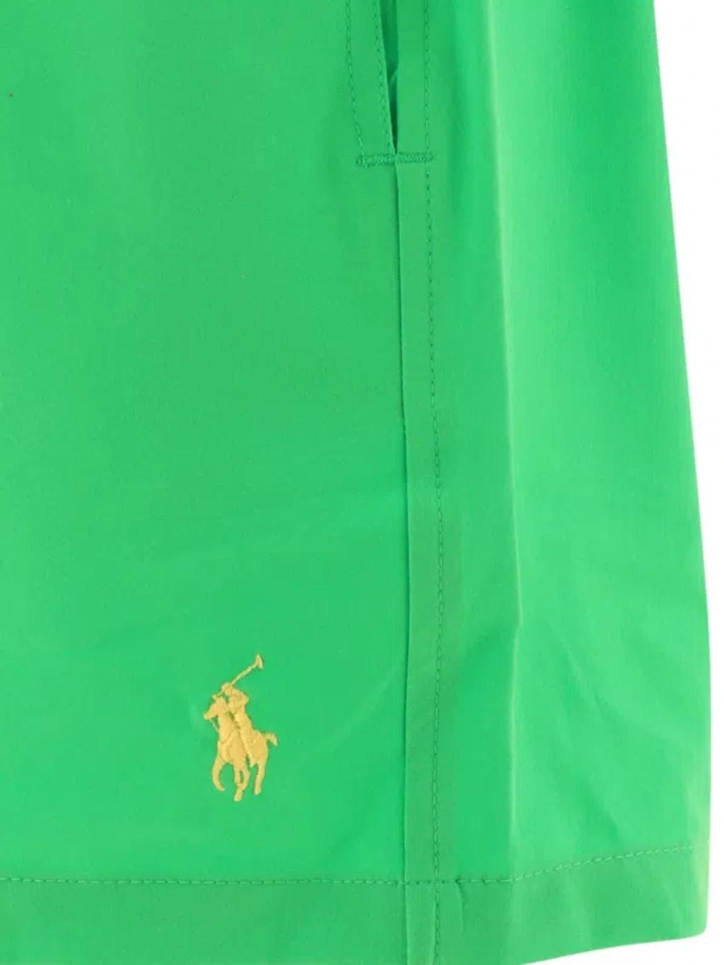 "pony" Swim Shorts In Green Product Image