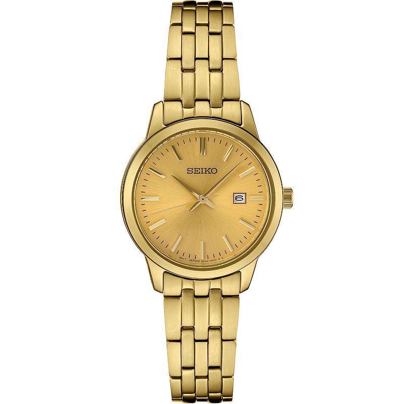 Seiko Womens Essential Champagne Dial Watch - SUR444 Gold Product Image