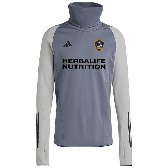 Mens adidas Gray LA Galaxy Warm Raglan COLD.RDY Top Product Image