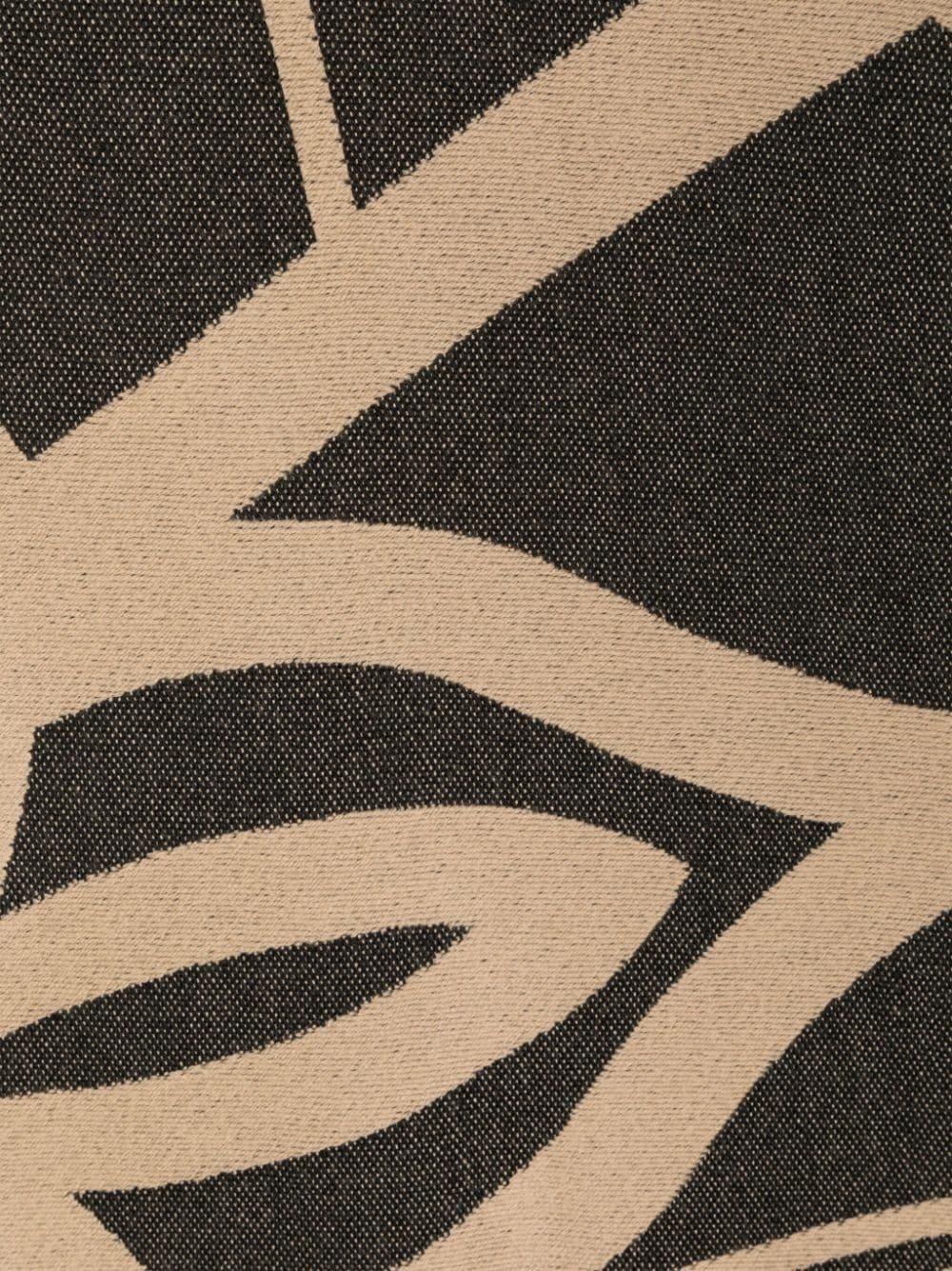 Logo-jacquard Wool Scarf In Neutrals Product Image