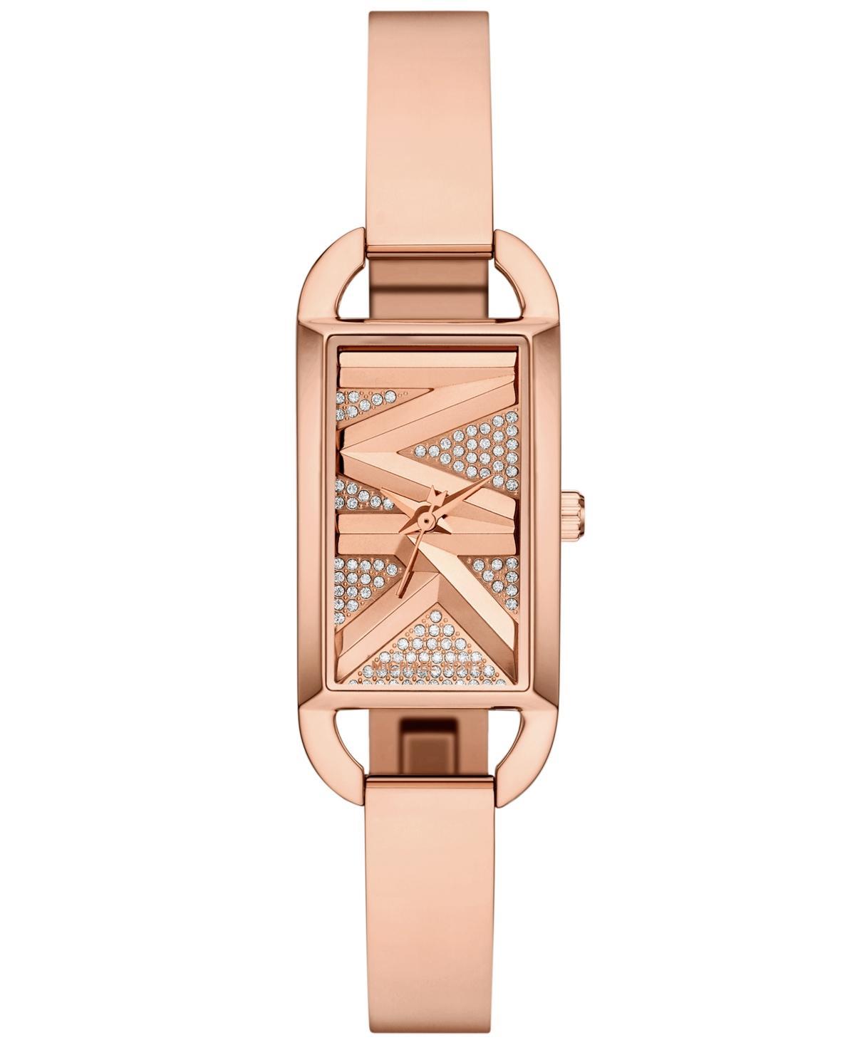 Michael Kors Womens Mk Empire Three-Hand Rose Gold-Tone Stainless Steel Watch 22mm Product Image