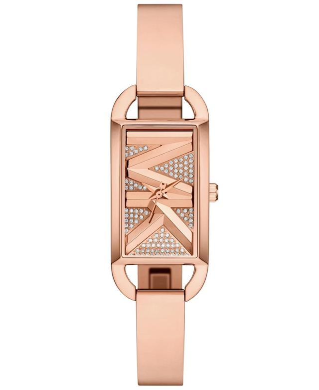 Michael Kors Womens Mk Empire Three-Hand Rose Gold-Tone Stainless Steel Watch 22mm - Rose gold-tone Product Image