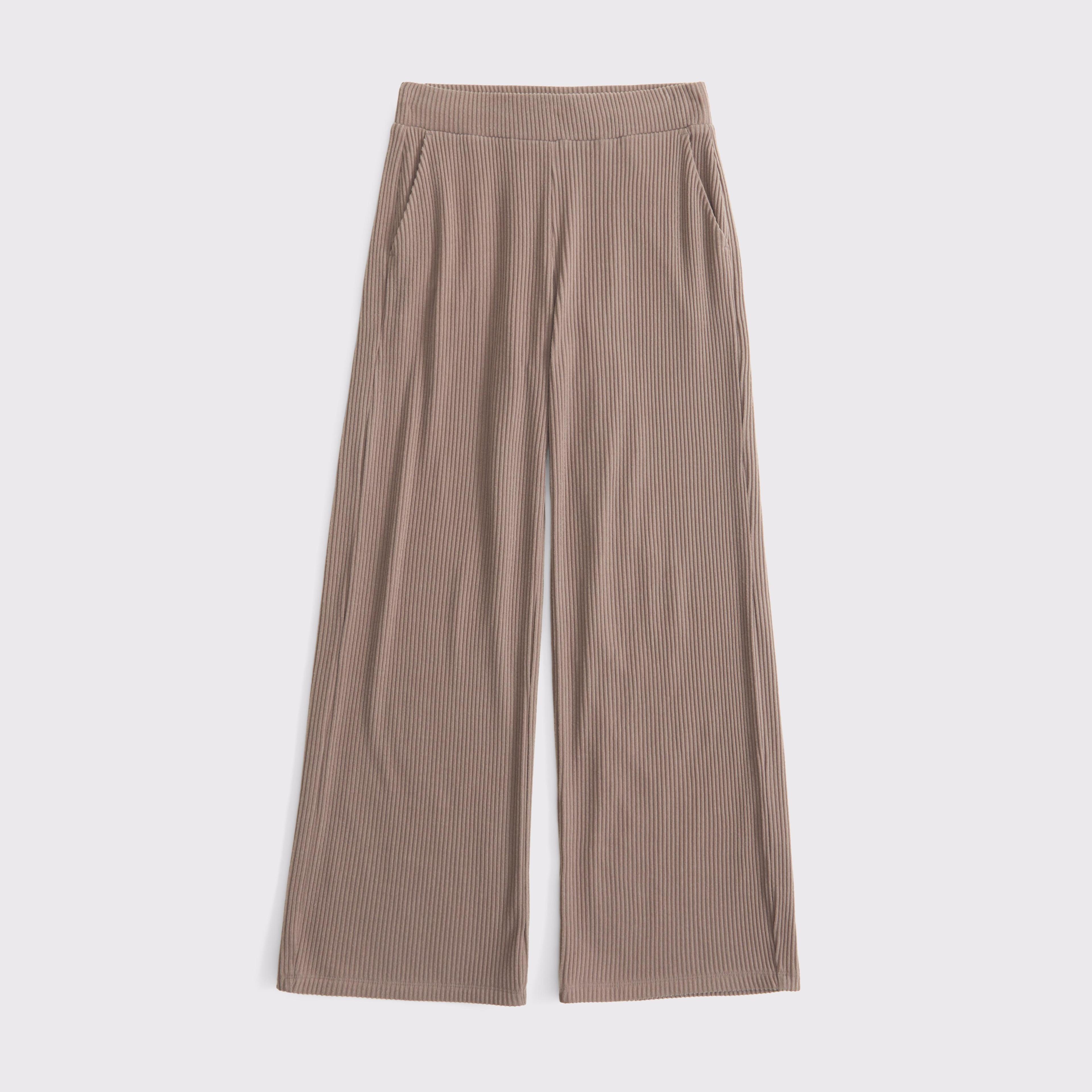 Brushed Rib Wide Leg Sweatpant Product Image