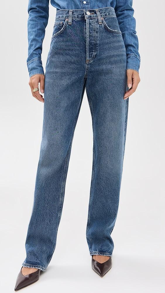 AGOLDE Kelly Jeans: High Rise Relaxed Straight | Shopbop Product Image